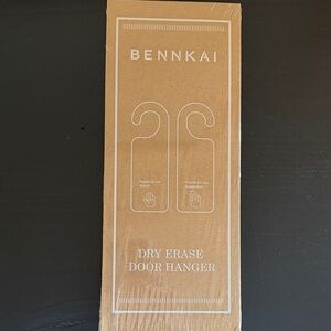 Dry Erase Door Hanger - Brown